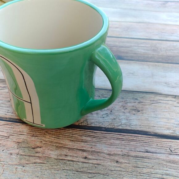 Anthropologie Initial Monogram “A” Mug Green - Picture 5 of 7